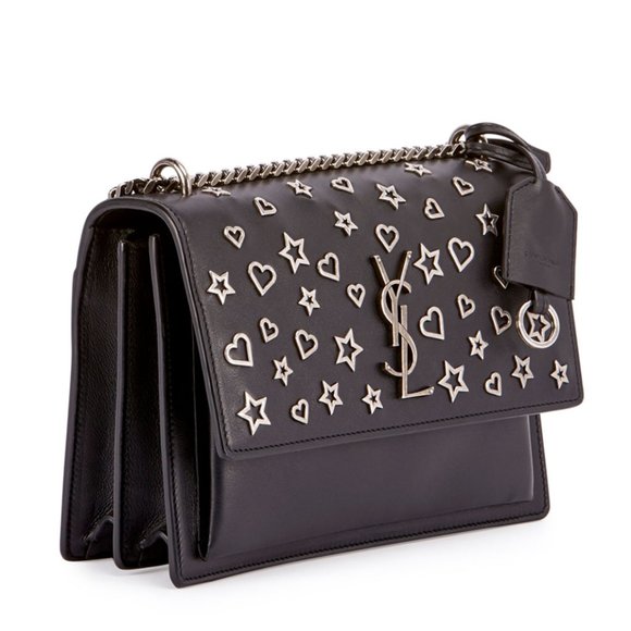 SAINT LAURENT Sunset Stars & Hearts Studded Bag - Picture 3 of 17